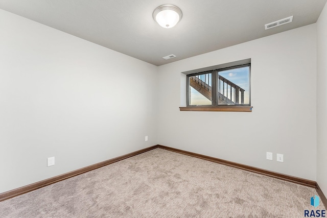 view of carpeted empty room