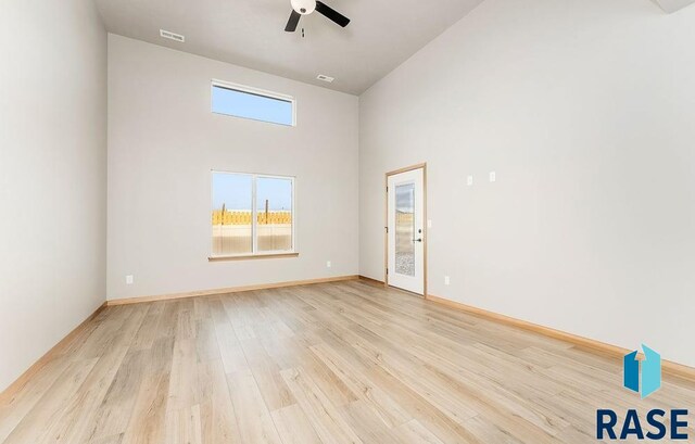 1437 N Mae Pl, Tea, SD 57064 - spare room featuring light hardwood / wood-style floors and ceiling fan