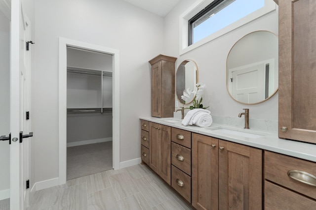 bathroom featuring vanity