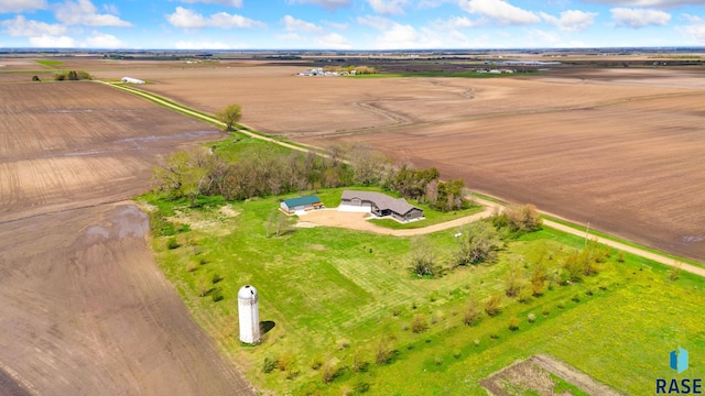 aerial view with a rural view