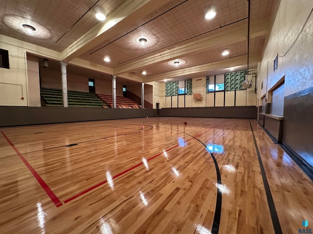 view of basketball court