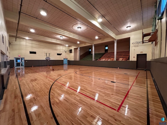 view of sport court