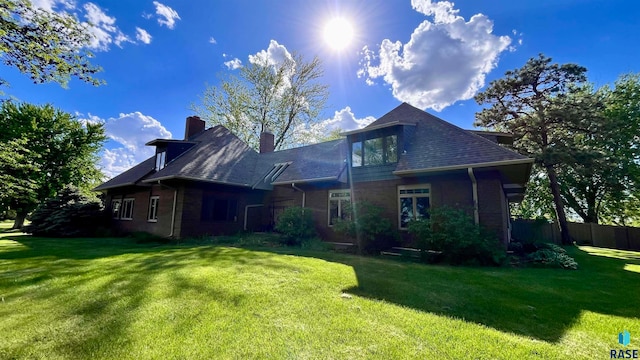 exterior space featuring a lawn