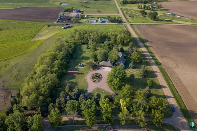 drone / aerial view featuring a rural view