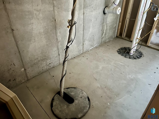 view of basement