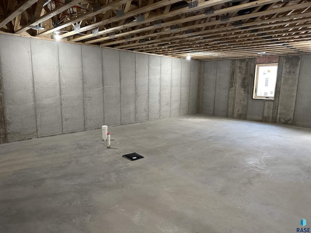 view of basement