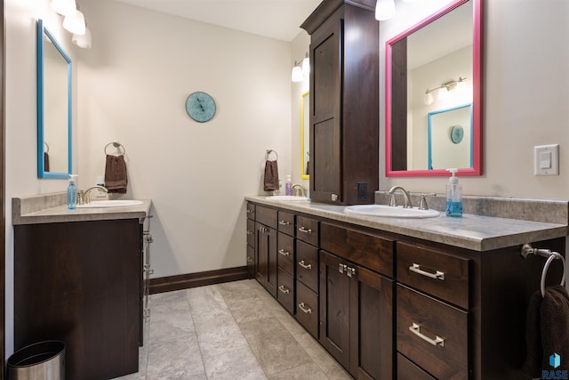 bathroom featuring vanity