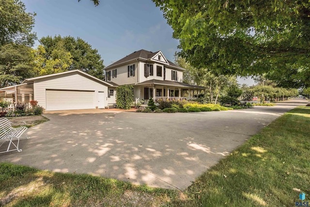 view of farmhouse inspired home