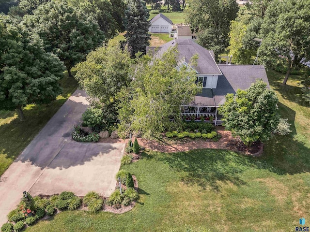 birds eye view of property