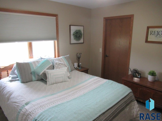 bedroom with a closet