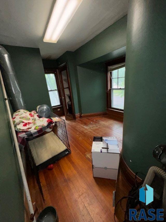 interior space featuring hardwood / wood-style flooring