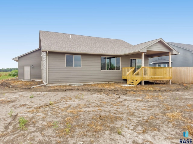 view of rear view of property