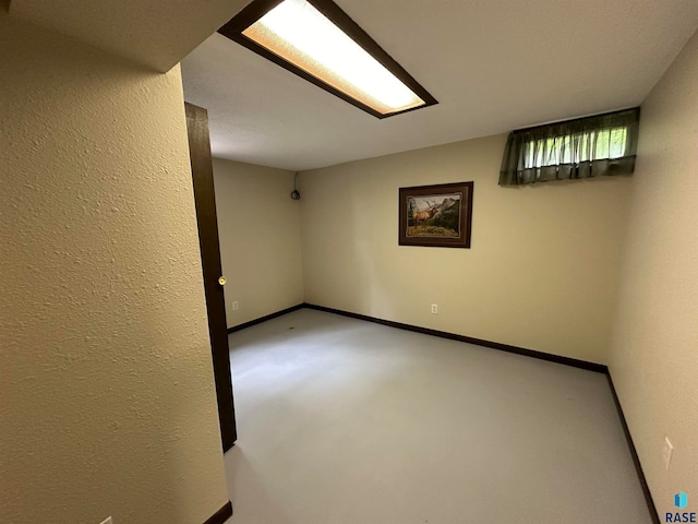 empty room featuring concrete floors