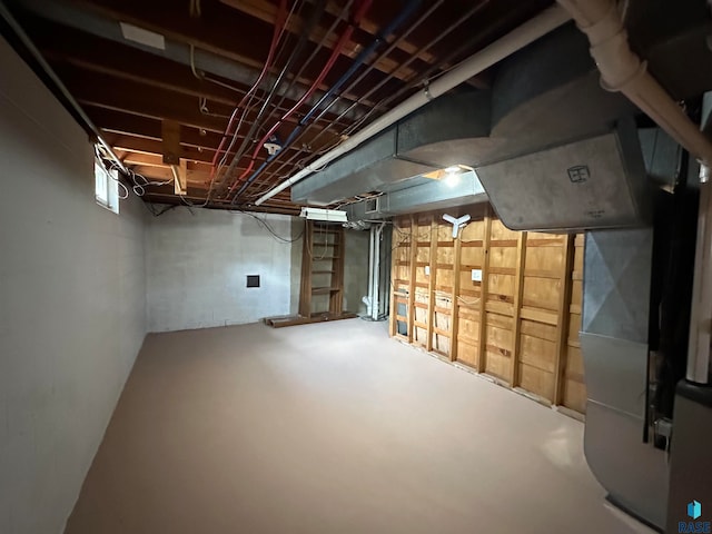 view of basement