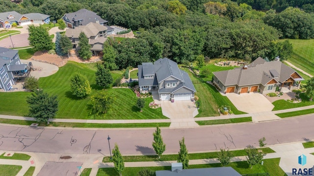 bird's eye view featuring a residential view