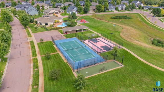 birds eye view of property featuring a residential view