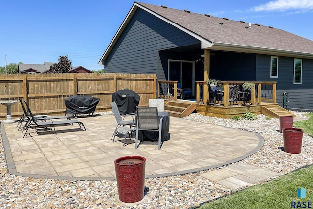 view of patio / terrace with grilling area