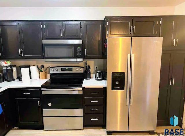 kitchen with stainless steel appliances