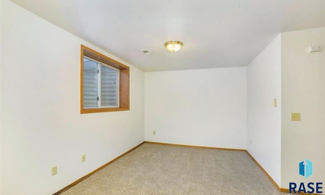 view of carpeted empty room