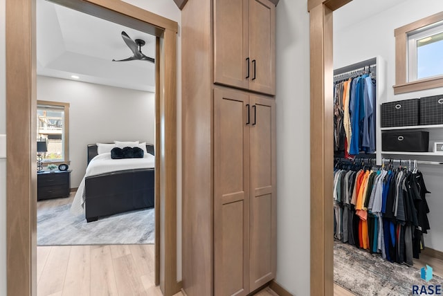 interior space featuring light hardwood / wood-style flooring