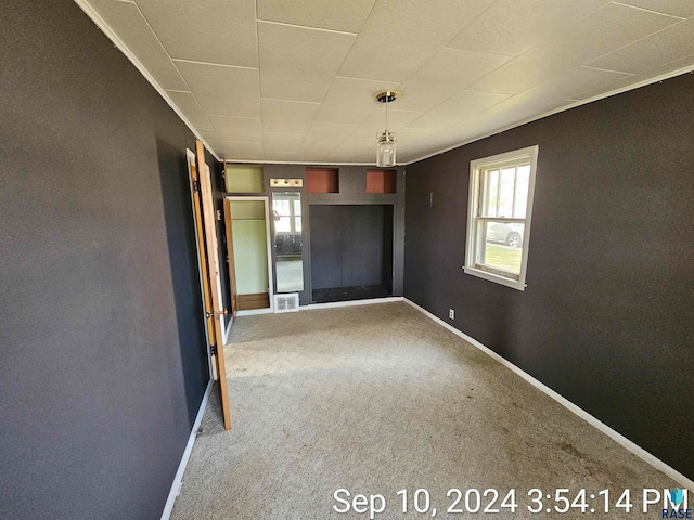 carpeted empty room with plenty of natural light