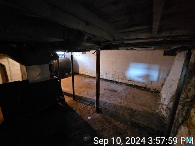 view of basement