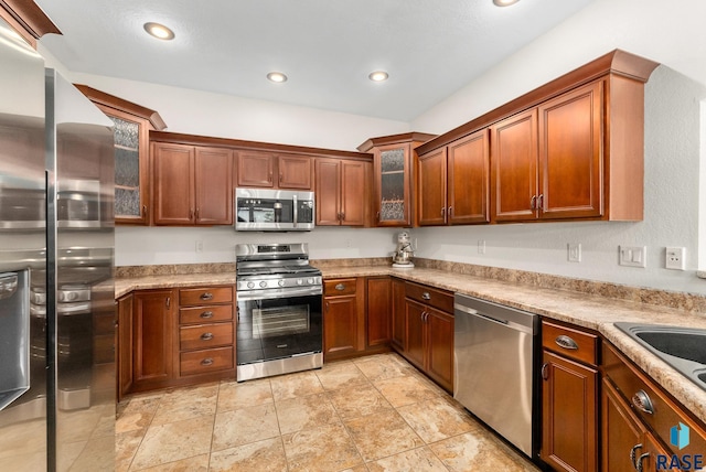 kitchen with stainless steel appliances