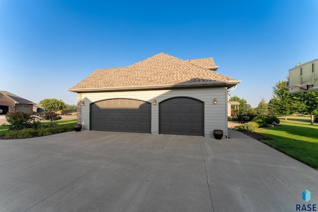 exterior space with a lawn