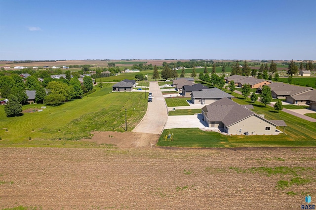 drone / aerial view with a residential view