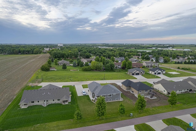 aerial view featuring a residential view
