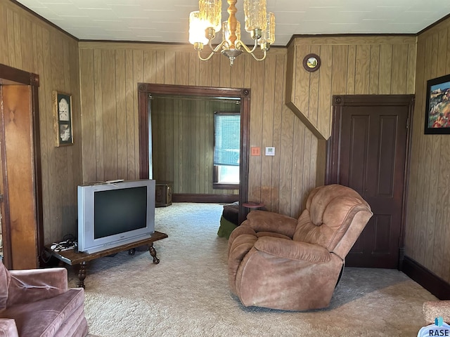 101 N Seaman St, Delmont, SD 57330 - living area with carpet flooring