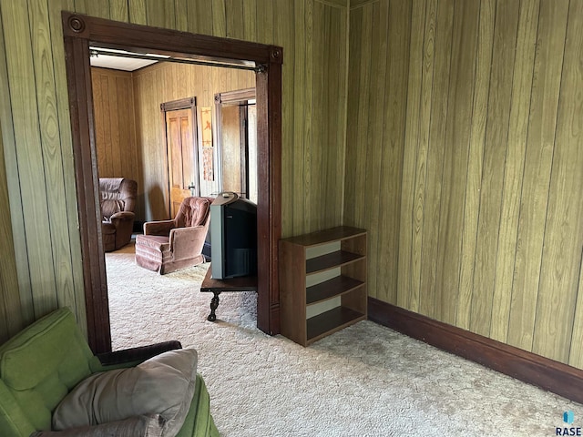 101 N Seaman St, Delmont, SD 57330 - bedroom featuring wood walls