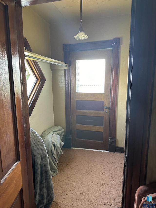 101 N Seaman St, Delmont, SD 57330 - staircase featuring carpet