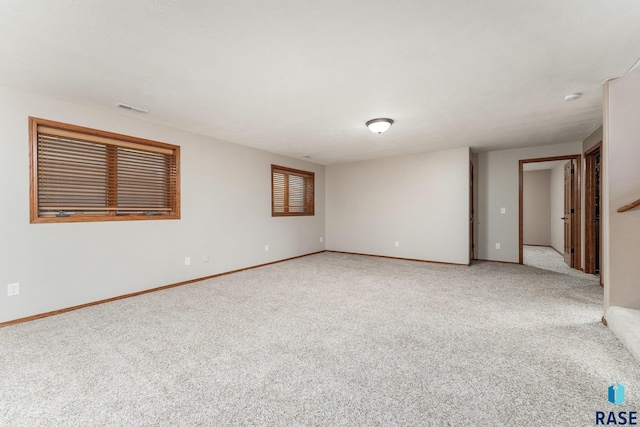 view of carpeted empty room