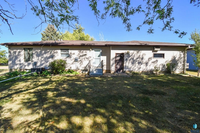 exterior space with a lawn