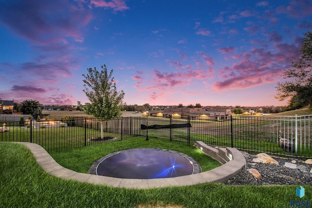 313 Red Spruce Ave, Sioux Falls, SD 57110 - yard at dusk featuring fence