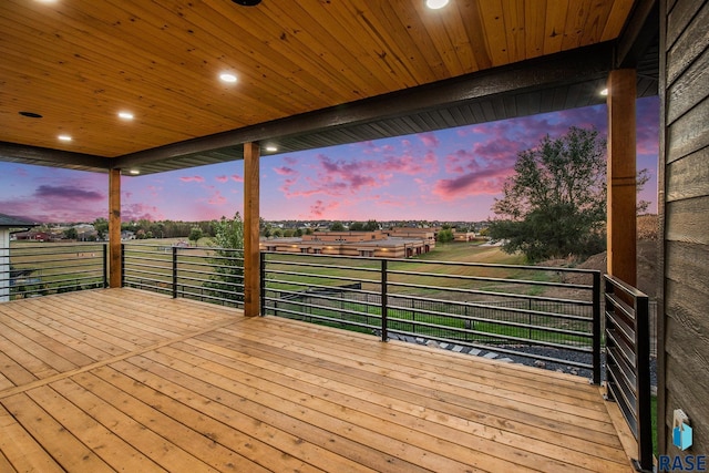 313 Red Spruce Ave, Sioux Falls, SD 57110 - view of deck at dusk