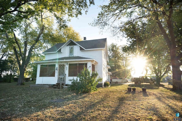 view of front of property