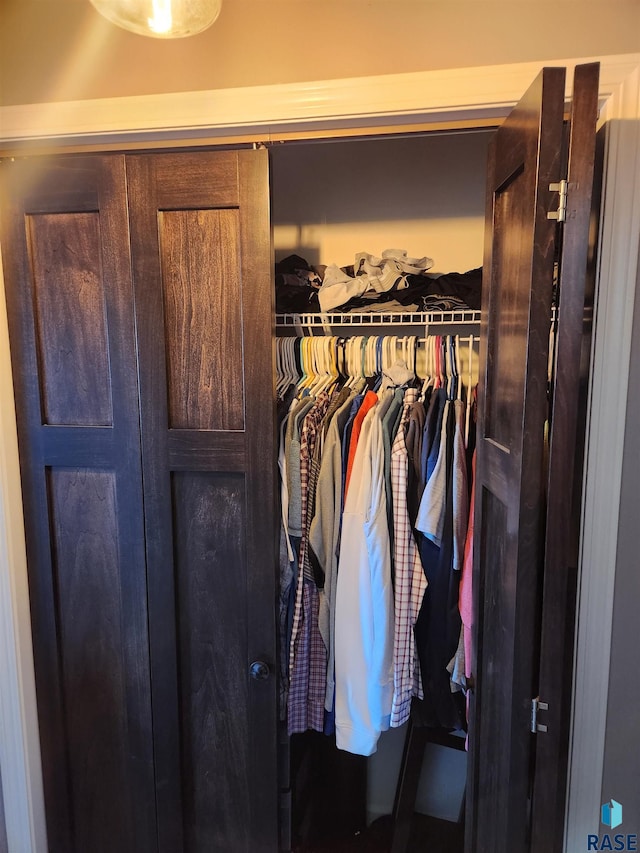 view of closet