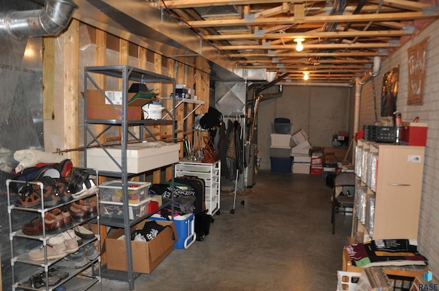 view of basement