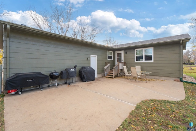 rear view of property with a patio