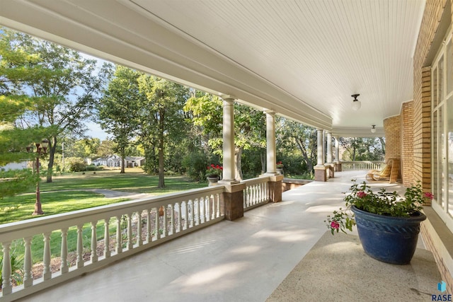 view of patio / terrace featuring a porch