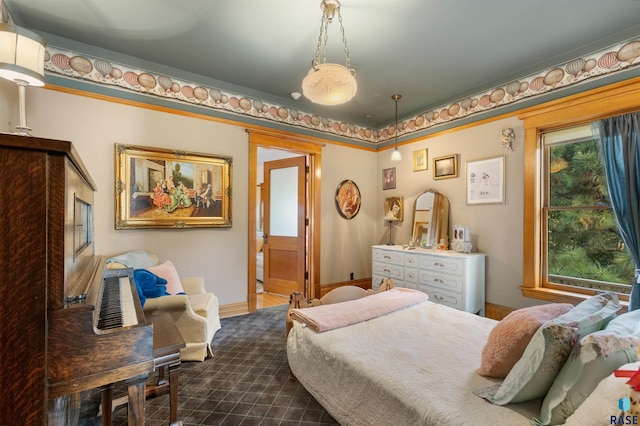 bedroom featuring multiple windows