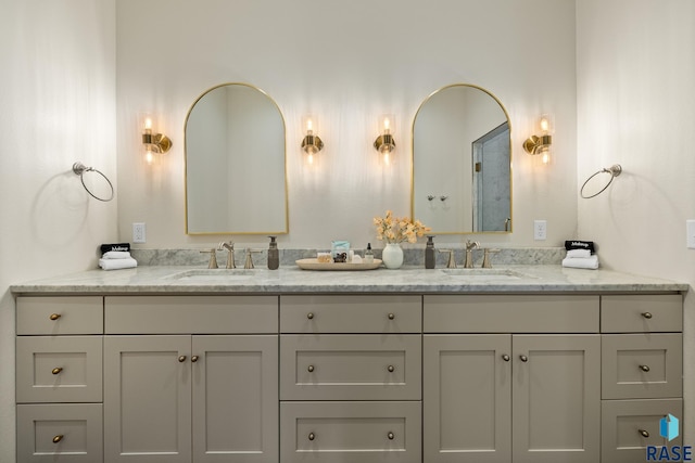 bathroom featuring vanity