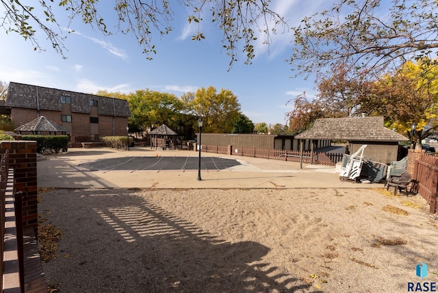 view of home's community with a gazebo