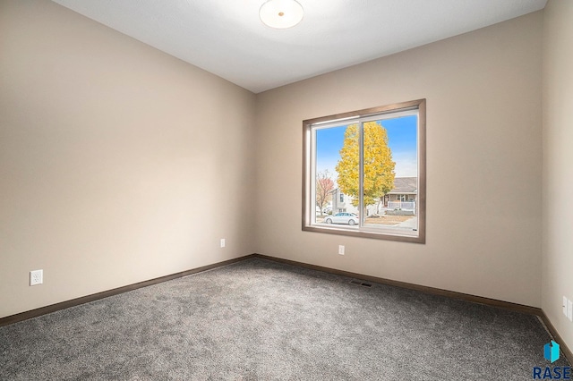 view of carpeted empty room