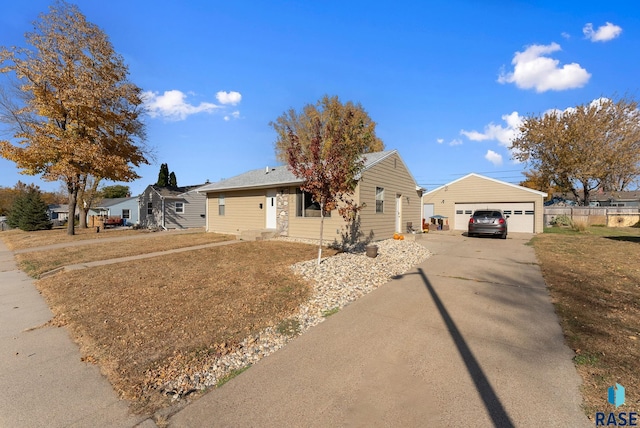 ranch-style home featuring a garage