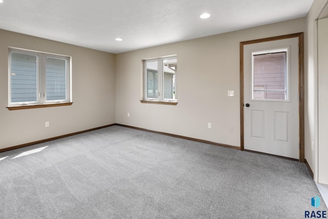 view of carpeted empty room