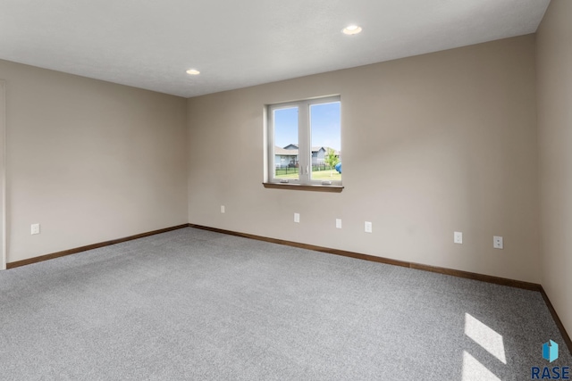 view of carpeted empty room