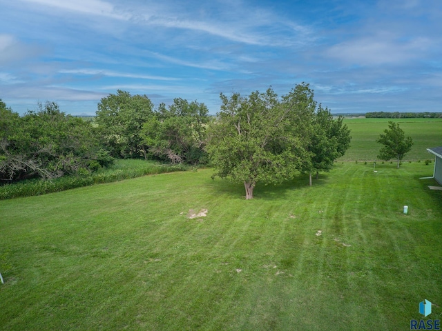 view of yard featuring a rural view